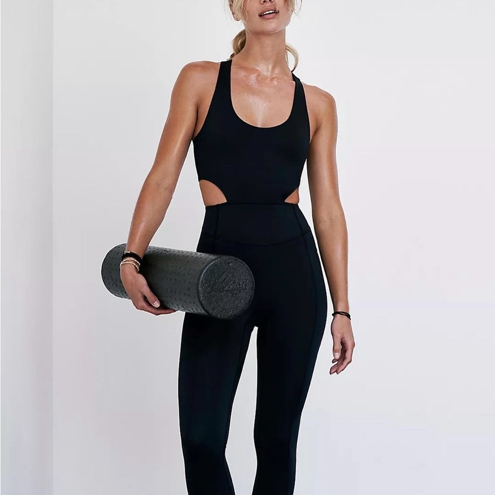 Free People Movement Back It Up Onesie Leggings One Piece Jumpsuit